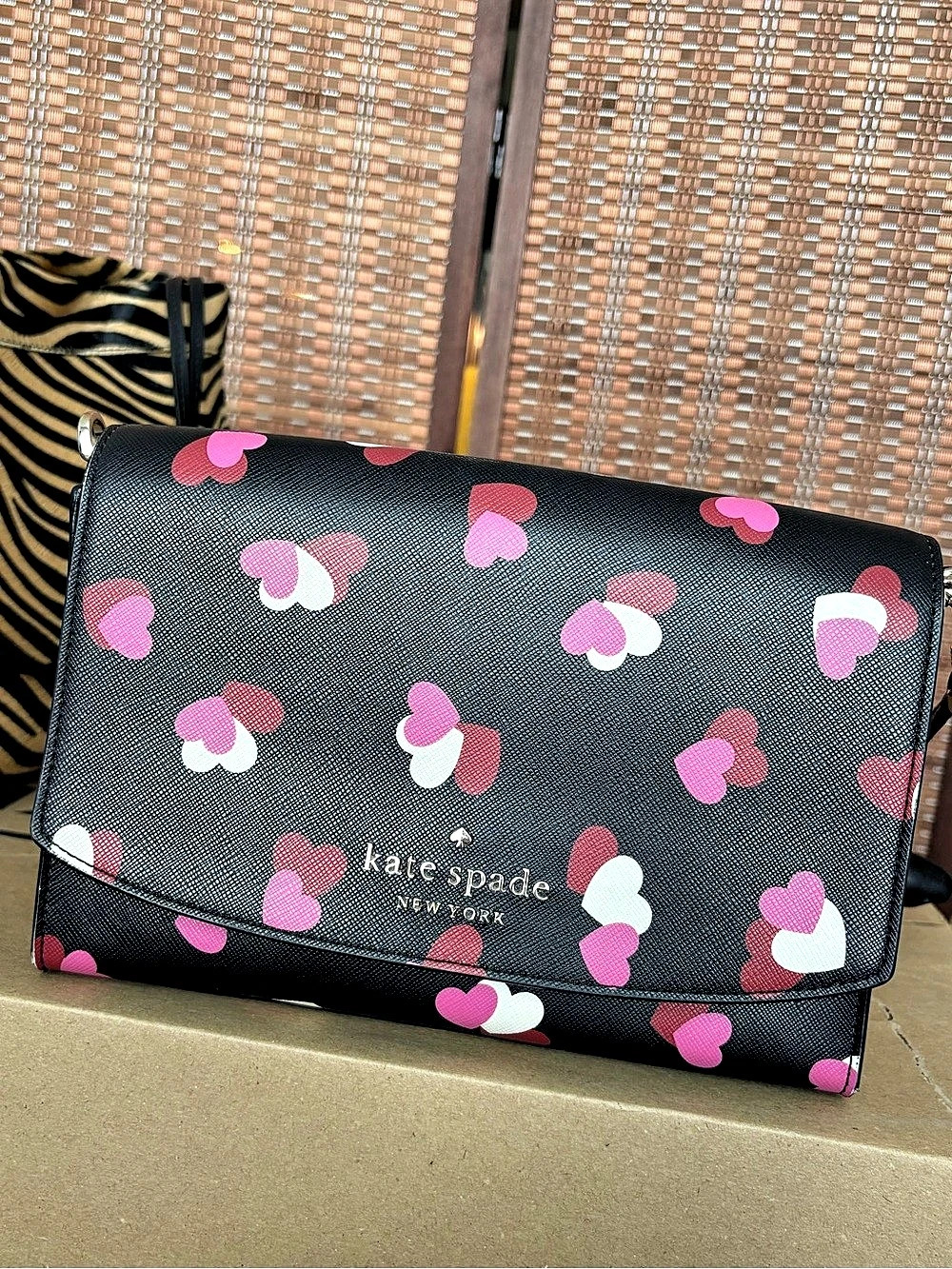 Kate Spade New York Carson Flutter Hearts Printed Crossbody